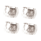 Porta Guardanapo Silver 4 Peças