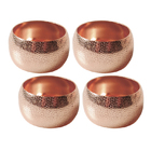 Porta Guardanapo Textura Rose 4 Peças