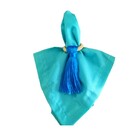 Porta-guardanapo Tipo Pingente Com Argola Cor:azul Turquesa