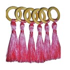 Porta-guardanapo Tipo Pingente Com Argola Cor:rosa