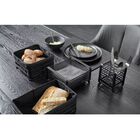 Porta Guardanapo Westing Preto Fosco em Aço Inox – Organizado