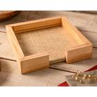 Porta Guardanapo Woodart Pinus De Madeira 21cm X 21cm