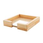 Porta Guardanapo Woodart Pinus De Madeira 21cm X 21cm