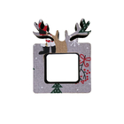 Porta Guardanapos Alce Quadrado Em Mdf Com Tecido Cinza Decor