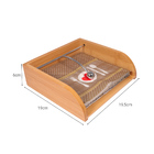 Porta Guardanapos Bambu Com Haste De Metal 19x19x6cm - Wp Con