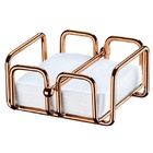 Porta Guardanapos De Luxo Com Peso Rose Gold Future 1193rg