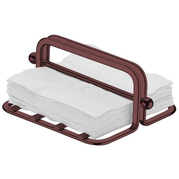 Porta Guardanapos De Mesa Pequeno Luxuoso Com Peso Café Resta