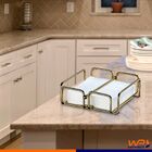 Porta Guardanapos De Papel Grande Com Peso Mesa Café Luxuoso