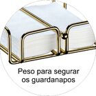 Porta Guardanapos De Papel Grande Com Peso Mesa Café Luxuoso