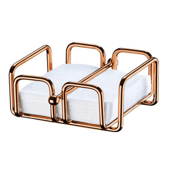 Porta Guardanapos De Papel Pequeno Com Peso Mesa Café Luxuoso