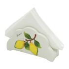 Porta-guardanapos Em Cerâmica Bon Gourmet Lemons 8x2x4 5cm