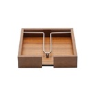 Porta Guardanapos Grandes Em Madeira Com Aramado 20cm Woodart