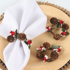 Porta Guardanapos Kit Com 4 Argolas Para Guardanapo Guirlanda