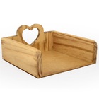 Porta Guardanapos Mesa 19x19 Madeira - Decoração