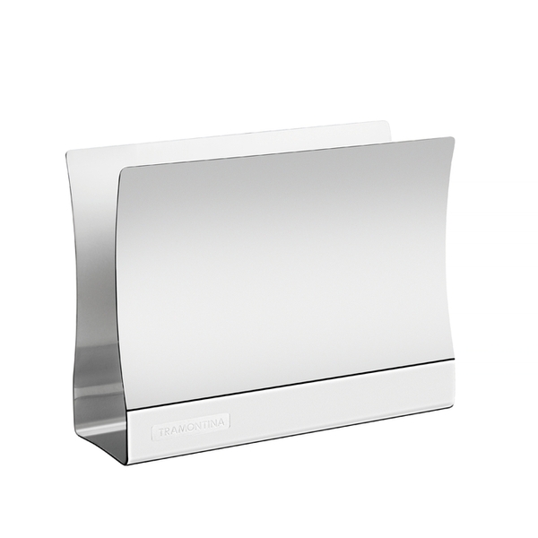 Porta Guardanapos Quadrata Em Aco Inox Brilho Tramontina