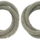 Porta Guardanapos Salerno 2pcs Prata Niazitex