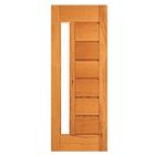 Porta Horizontal Com Visor - Madeira Maciça - Angelim Medida: