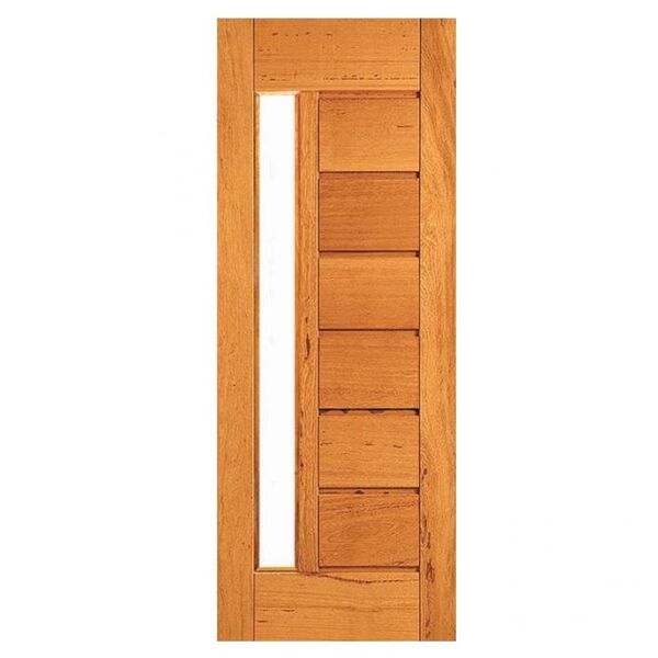 Porta Horizontal Com Visor - Madeira Maciça - Angelim Medida: