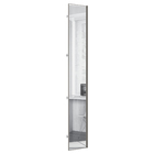 Porta Individual 40cm 227,8x39,6x1,5cm Madeira Alumínio Inox Prime Luciane