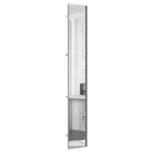 Porta Individual 40cm 227,8x39,6x1,5cm Madeira Alumínio Inox Prime Luciane