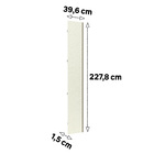 Porta Individual 40cm 227,8x39,6x1,5cm Madeira Kashmir Prime Luciane