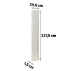 Porta Individual 40cm 227,8x39,6x1,5cm Madeira Legno Crema Prime Luciane