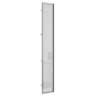 Porta Individual 40cm 227,8x39,6x1,5cm Madeira Inox e Reflecta Prata Prime Luciane