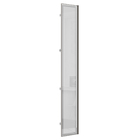 Porta Individual 40cm 227,8x39,6x1,5cm Madeira Inox e Reflecta Prata Prime Luciane