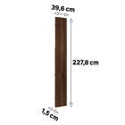 Porta Individual 40cm 227,8x39,6x1,5cm Madeira Nogueira Dourado Prime Luciane