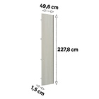 Porta Individual 50cm 227,8x49,6x1,5cm Madeira Legno Crema Prime Luciane