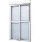 Porta Integrada Alumínio Branco Com Persiana 2 Folhas Móveis