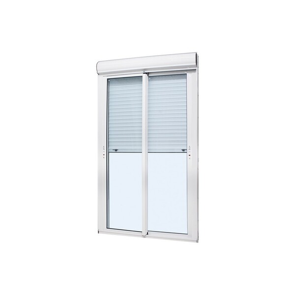 Porta Integrada Panorâmica Em Alumínio Branco Automatizada Ca