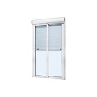 Porta Integrada Panorâmica Em Alumínio Branco Caribe Max 220x