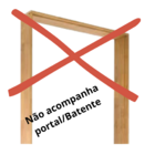 Porta Interna Frisada Cerejeira 2,10 X 0,60 Mod 01