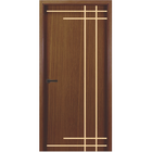 Porta Interna Frisada Mod 04 Carvalho Ebano Com Furo Fechadur