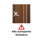 Porta Interna Frisada Mod 04 Carvalho Ebano Com Furo Fechadur