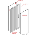 Porta Interna Frisada Mod 07 Mogno Com Furo Fechadura 2,10 X