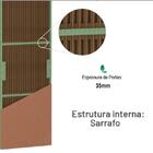 Porta Interna Lisa Com Pintura Uv Branco Premium - 210x70