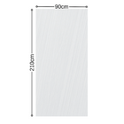 Porta Interna Lisa Pintada Branca Com Furo Fechadura 2,10 X 0