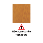 Porta Interna Lisa Pintada Cerejeira Com Furo Fechadura 2,10