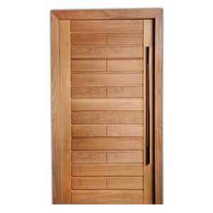 Folha de Porta 210x102 cm HDF Frisada Modelo 197 Mapaf Marrom Claro ...