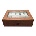 Porta Joia De Couro Marrom