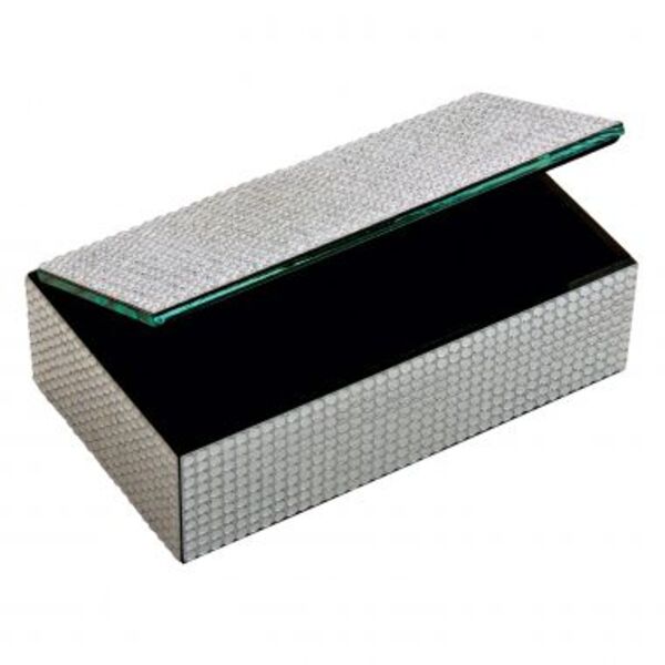 Porta Joia Revestido De Vidro Detalhado