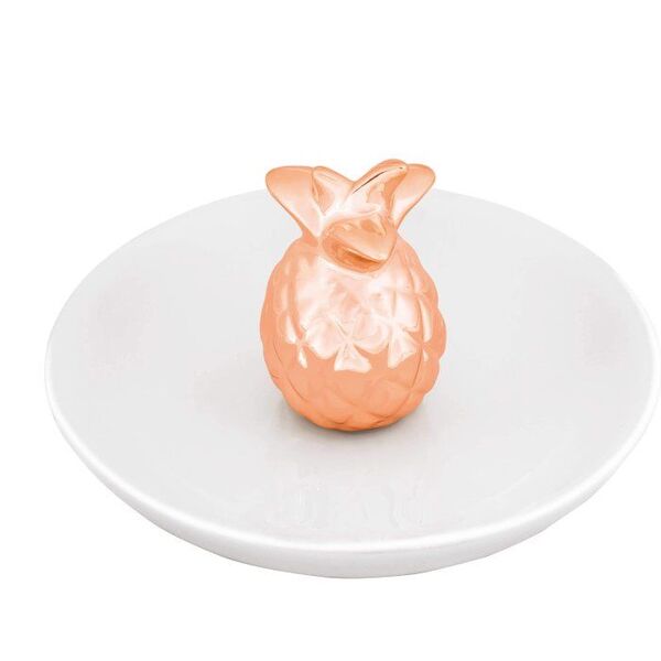 Porta Joias Abacaxi Cobre Rose 12cm 7675