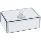 Porta Joias Caixa Organizador Espelhado Mdf 3x6x10cm Decorati