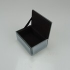 Porta Joias Caixa Organizadora Mdf Cinza Espelhado