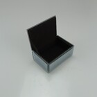 Porta Joias Caixa Organizadora Mdf Cinza Espelhado