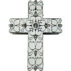 Porta Joias Cruz De Prata Com Cristal - 9x7 Cm