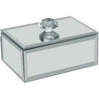 Porta Joias Decorativo Home&co Espelhado Mdf 4x10x7cm Branco