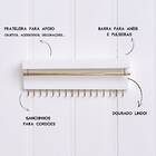 Porta joias e bijuterias Gold - Branco